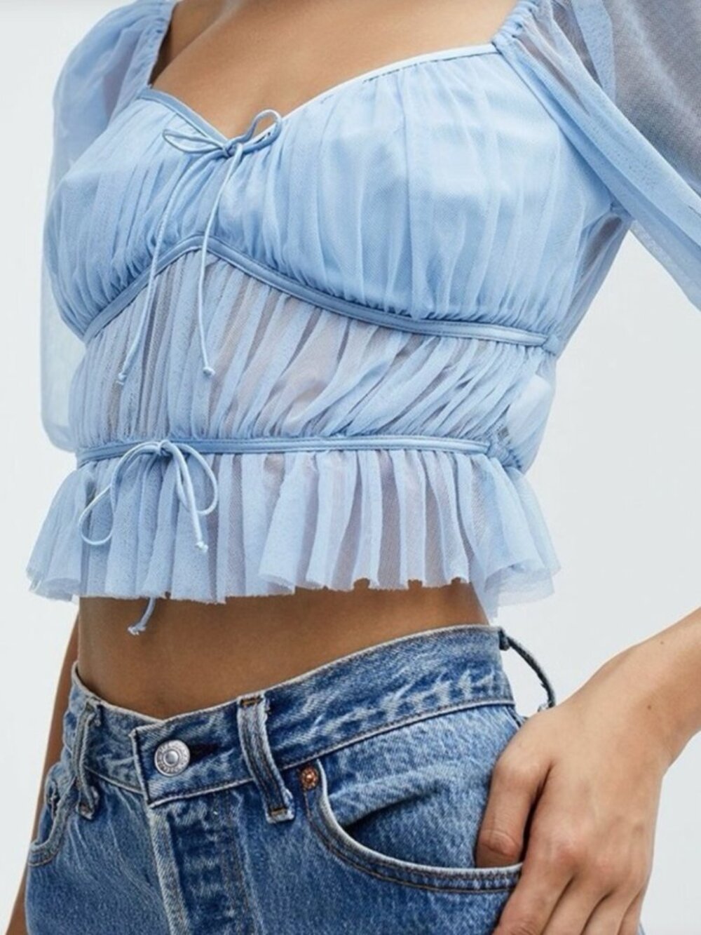 For Love & Lemons - Sunshine Crop Top - XS - Picture 2 of 7